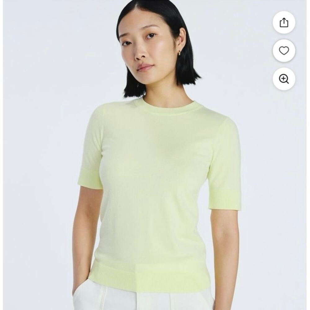 Free Assembly Yellow Short Sleeve Sweater Size XL